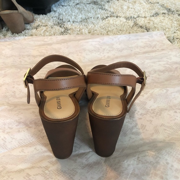 Gianni Bini brown ankle strappy platform 7m - Picture 3 of 6